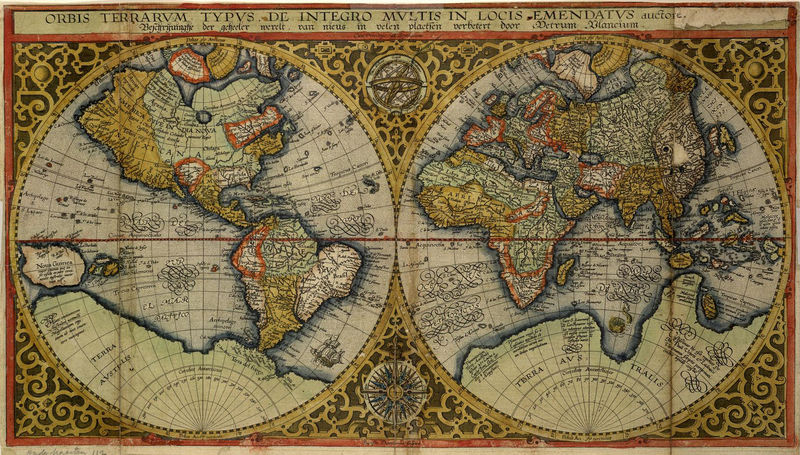 Orbis Terrarum Plancius.1590
